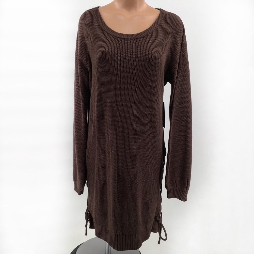 Lulus Sweater Dress ~ Side Ties ~ New